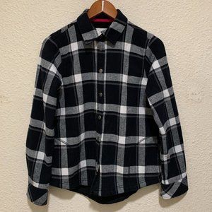 Orvis Womens Fleeced Lined Flannel Pinnacle Shirt Jacket Size Medium